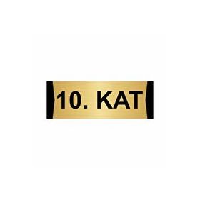 Özarslan Dizayn Kat 10 5x20 cm Altın Renk Metal Yönlendirme Levhası