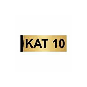 Özarslan Dizayn Kat 10 5x20 cm Altın Renk Metal Yönlendirme Levhası