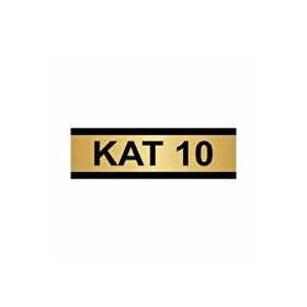Özarslan Dizayn Kat 10 5x20 cm Altın Renk Metal Yönlendirme Levhası