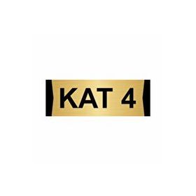 Özarslan Dizayn Kat 4 10x20 cm Altın Renk Metal Yönlendirme Levhası