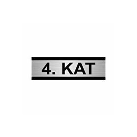 Özarslan Dizayn Kat 4 5x20 cm Gümüş Renk Metal Yönlendirme Levhası