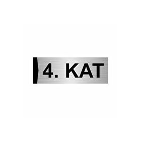 Özarslan Dizayn Kat 4 5x20 cm Gümüş Renk Metal Yönlendirme Levhası