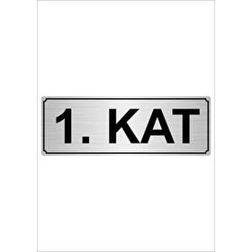 Özarslan Dizayn Kat 5 10x20 cm Gümüş Renk Metal Yönlendirme Levhası