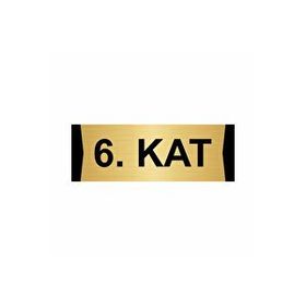 Özarslan Dizayn Kat 6 5x20 cm Altın Renk Metal Yönlendirme Levhası