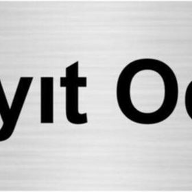 Özarslan Dizayn Kayıt Odası 10x20 cm Gümüş Renk Metal Yönlendirme Levhası