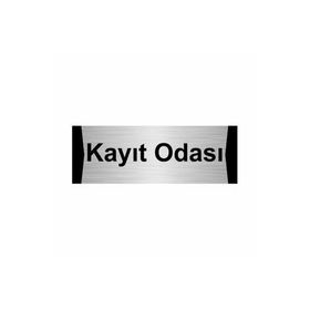 Özarslan Dizayn Kayıt Odası 7x20 cm Gümüş Renk Metal Yönlendirme Levhası