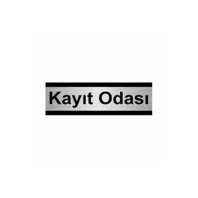 Özarslan Dizayn Kayıt Odası 7x20 cm Gümüş Renk Metal Yönlendirme Levhası