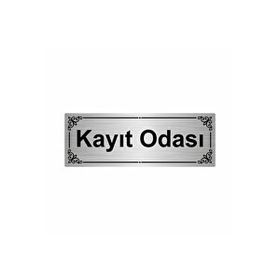 Özarslan Dizayn Kayıt Odası 7x20 cm Gümüş Renk Metal Yönlendirme Levhası