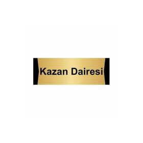 Özarslan Dizayn Kazan Dairesi 5x20 cm Altın Renk Metal Yönlendirme Levhası