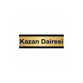 Özarslan Dizayn Kazan Dairesi 5x20 cm Altın Renk Metal Yönlendirme Levhası
