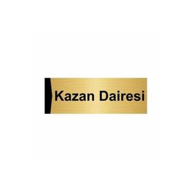 Özarslan Dizayn Kazan Dairesi 5x20 cm Altın Renk Metal Yönlendirme Levhası