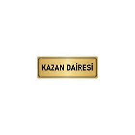 Özarslan Dizayn Kazan Dairesi 5x20 cm Altın Renk Metal Yönlendirme Levhası