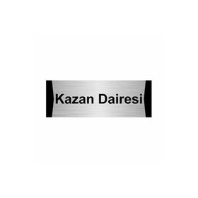 Özarslan Dizayn Kazan Dairesi 5x20 cm Gümüş Renk Metal Yönlendirme Levhası