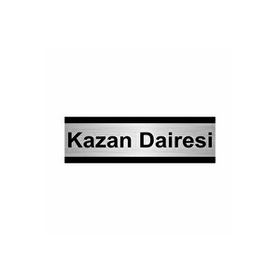 Özarslan Dizayn Kazan Dairesi 5x20 cm Gümüş Renk Metal Yönlendirme Levhası