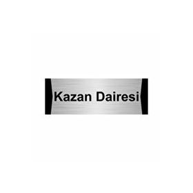 Özarslan Dizayn Kazan Dairesi 5x20 cm Gümüş Renk Metal Yönlendirme Levhası
