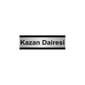 Özarslan Dizayn Kazan Dairesi 7x20 cm Gümüş Renk Metal Yönlendirme Levhası