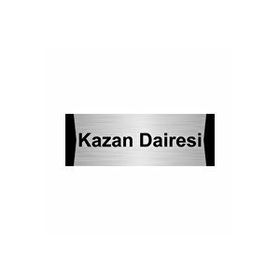 Özarslan Dizayn Kazan Dairesi 7x20 cm Gümüş Renk Metal Yönlendirme Levhası