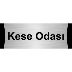 Özarslan Dizayn Kese Odası 10x20 cm Gümüş Renk Metal Yönlendirme Levhası