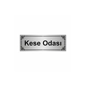 Özarslan Dizayn Kese Odası 7x20 cm Gümüş Renk Metal Yönlendirme Levhası