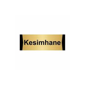 Özarslan Dizayn Kesimhane 5x20 cm Altın Renk Metal Yönlendirme Levhası