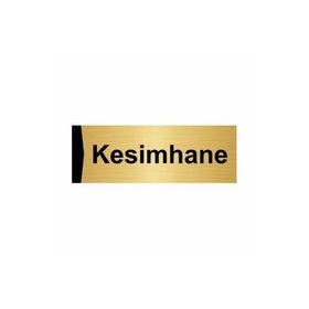 Özarslan Dizayn Kesimhane 5x20 cm Altın Renk Metal Yönlendirme Levhası