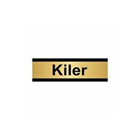 Özarslan Dizayn Kiler 10x20 cm Altın Renk Metal Yönlendirme Levhası