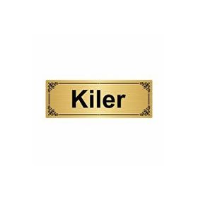 Özarslan Dizayn Kiler 7x20 cm Altın Renk Metal Yönlendirme Levhası