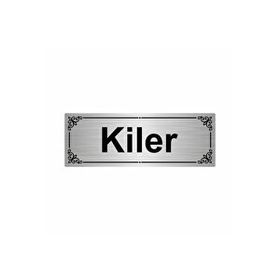 Özarslan Dizayn Kiler 7x20 cm Gümüş Renk Metal Yönlendirme Levhası