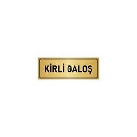 Özarslan Dizayn Kirli Galoş 10x20 cm Altın Renk Metal Yönlendirme Levhası