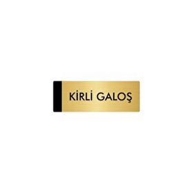 Özarslan Dizayn Kirli Galoş 5x20 cm Altın Renk Metal Yönlendirme Levhası