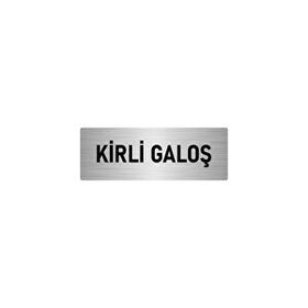 Özarslan Dizayn Kirli Galoş 5x20 cm Gümüş Renk Metal Yönlendirme Levhası