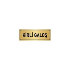 Özarslan Dizayn Kirli Galoş 7x20 cm Altın Renk Metal Yönlendirme Levhası