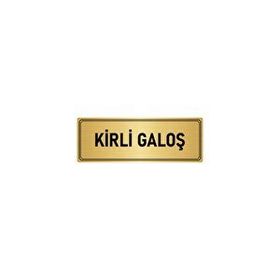 Özarslan Dizayn Kirli Galoş 7x20 cm Altın Renk Metal Yönlendirme Levhası