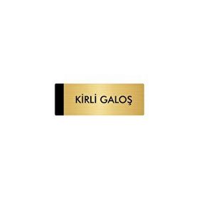 Özarslan Dizayn Kirli Galoş 7x20 cm Altın Renk Metal Yönlendirme Levhası