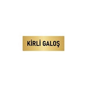Özarslan Dizayn Kirli Galoş 7x20 cm Altın Renk Metal Yönlendirme Levhası