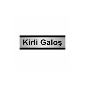 Özarslan Dizayn Kirli Galoş 7x20 cm Gümüş Renk Metal Yönlendirme Levhası