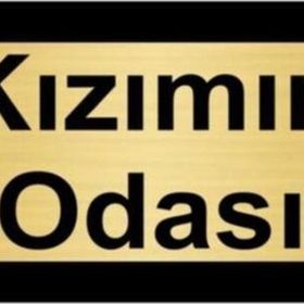 Özarslan Dizayn Kızımın Odası 10x20 cm Altın Renk Metal Yönlendirme Levhası
