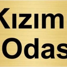 Özarslan Dizayn Kızımın Odası 5x20 cm Altın Renk Metal Yönlendirme Levhası