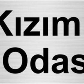 Özarslan Dizayn Kızımın Odası 7x20 cm Gümüş Renk Metal Yönlendirme Levhası