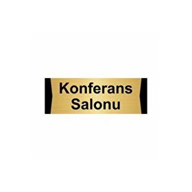 Özarslan Dizayn Konferans Salonu 10x20 cm Altın Renk Metal Yönlendirme Levhası