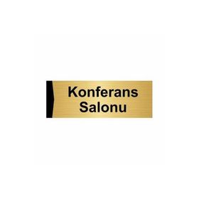 Özarslan Dizayn Konferans Salonu 5x20 cm Altın Renk Metal Yönlendirme Levhası