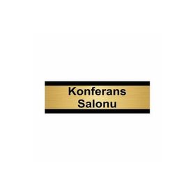 Özarslan Dizayn Konferans Salonu 5x20 cm Altın Renk Metal Yönlendirme Levhası
