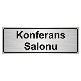 Özarslan Dizayn Konferans Salonu 5x20 cm Gümüş Renk Metal Yönlendirme Levhası