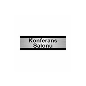 Özarslan Dizayn Konferans Salonu 5x20 cm Gümüş Renk Metal Yönlendirme Levhası