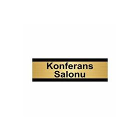 Özarslan Dizayn Konferans Salonu 7x20 cm Altın Renk Metal Yönlendirme Levhası