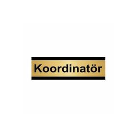 Özarslan Dizayn Koordinatör 10x20 cm Altın Renk Metal Yönlendirme Levhası