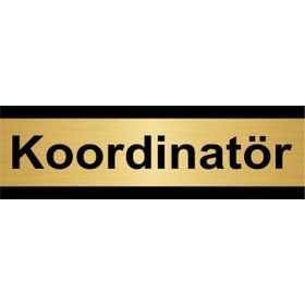 Özarslan Dizayn Koordinatör 10x20 cm Altın Renk Metal Yönlendirme Levhası