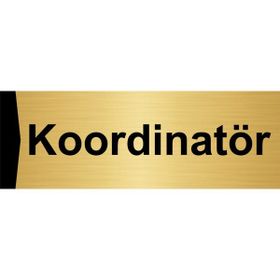 Özarslan Dizayn Koordinatör 5x20 cm Altın Renk Metal Yönlendirme Levhası