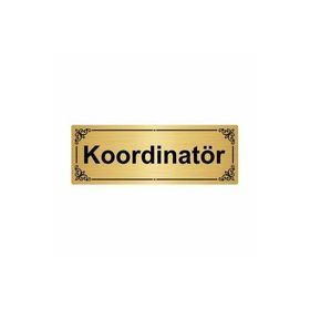 Özarslan Dizayn Koordinatör 7x20 cm Altın Renk Metal Yönlendirme Levhası