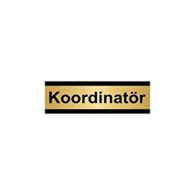 Özarslan Dizayn Koordinatör 7x20 cm Altın Renk Metal Yönlendirme Levhası